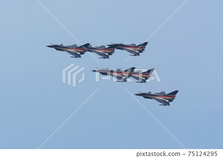 Chinese Air Force J-10 August 1st Delta Formation 75124295