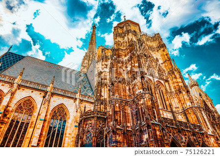 St. Stephen's Cathedral(Stephansdom) the mother church of the Roman Catholic Archdiocese of Vienna and the seat of the Archbishop of Vienna.Austria. St. Stephen's Cathedral(Stephansdom) the mother church of the Roman Catholic Archdiocese of Vienna and the seat of the Archbishop of Vienna.Austria. 75126221