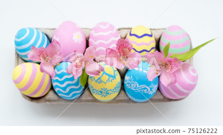 easter holiday natural decoration flower color egg easter holiday natural decoration flower color egg 75126222