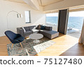 Shonan seaside villa living room 75127480