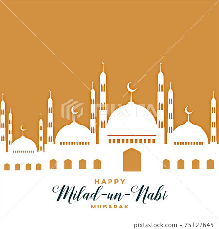 mosque greeting for milad un nabi festival 75127645
