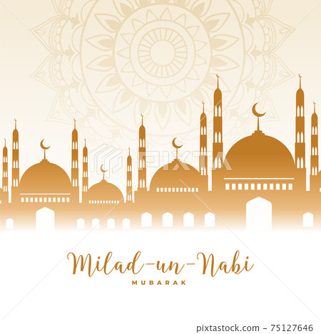 eid milad un nabi barawafat islamic festival background 75127646