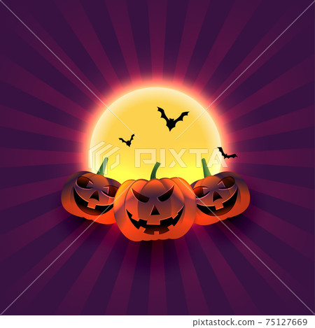 halloween trick or treat festival greeting background 75127669