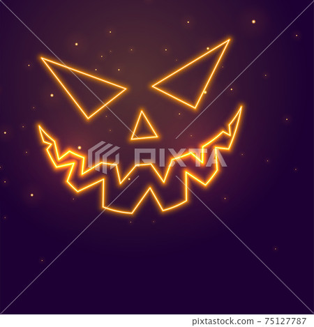 laughing ghost face neon style halloween festival background laughing ghost face neon style halloween festival background 75127787