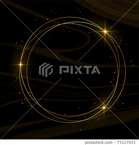 shiny golden frame with sparkles black background design shiny golden frame with sparkles black background design 75127831