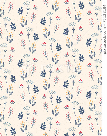 可愛的花紋 75128194