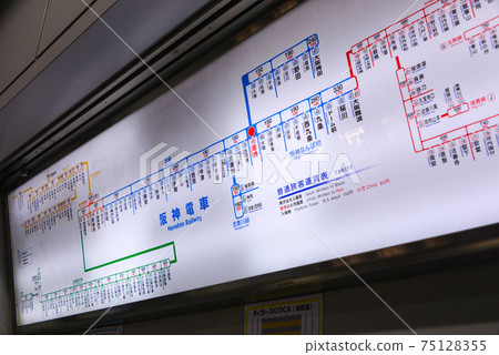 阪神電鐵尼崎站的普通票價表 75128355