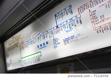 阪神電鐵尼崎站的普通票價表 75128356