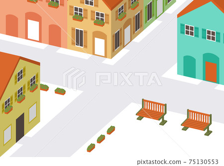 西式城市景觀三維圖 西式城市景觀三維圖 75130553