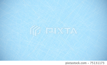 blue background with lines of scratches from hockey skates on ice. Hockey field covering. Background for sports competitions. Vector blue background with lines of scratches from hockey skates on ice. Hockey field covering. Background for sports competitions. Vector 75131173