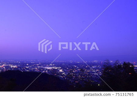 Gunma Scenery seen from Kanayama Castle Ruins 75131765