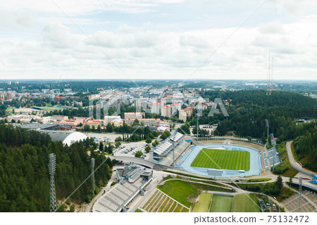 View to Lahti city and sports centre from ski jump tower View to Lahti city and sports centre from ski jump tower 75132472