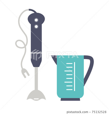 cartoon hand blender vector illustration on white cartoon hand blender vector illustration on white 75132528