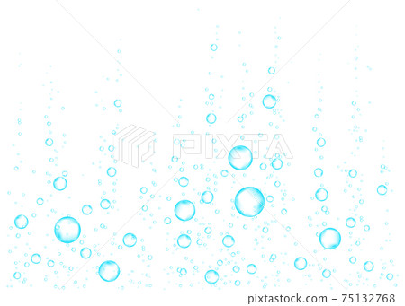 Underwater fizzing air, water or oxygen  bubbles. 75132768
