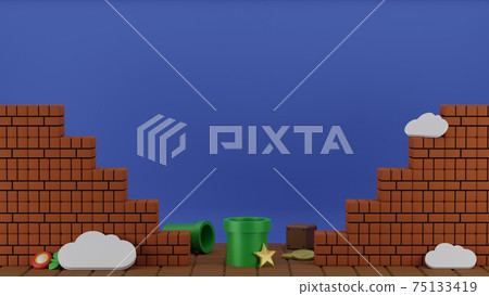 Behind the scenes of game production studio, 3d render illustration Behind the scenes of game production studio, 3d render illustration 75133419