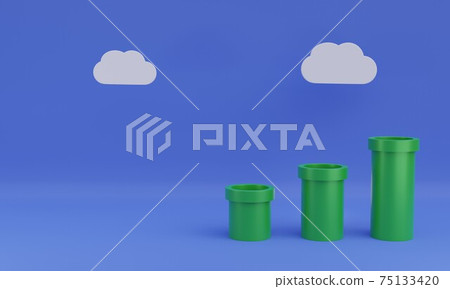 Illustration background of old arcade video game, 3d render Illustration background of old arcade video game, 3d render 75133420