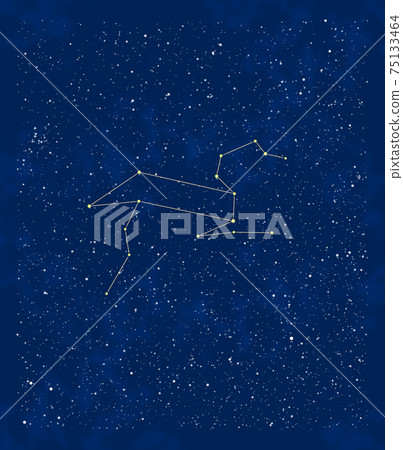 Spring constellations: Leo and surrounding stars 75133464