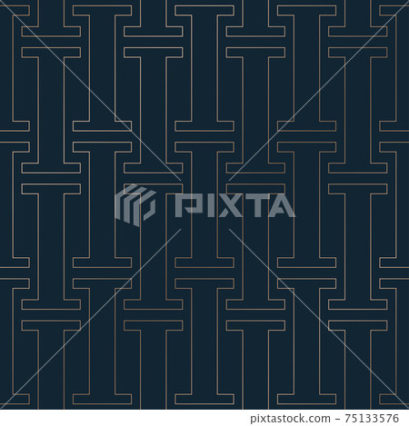 Luxury pattern with golden linear texture 75133576