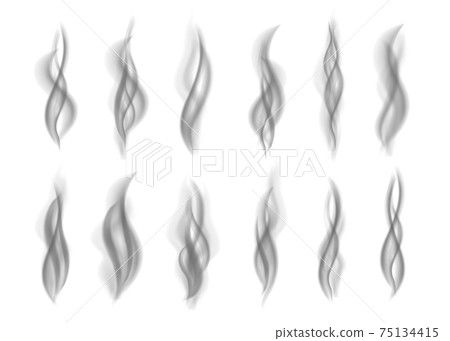 Gray  smoke  toxic  vector texture. 75134415
