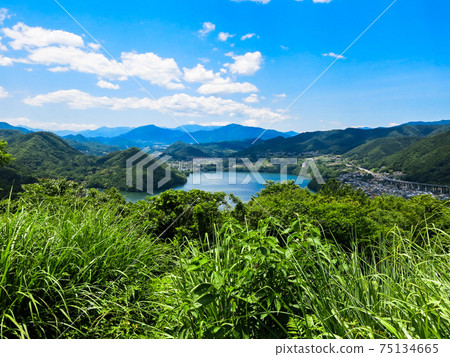 從山頂看的相模湖 75134665