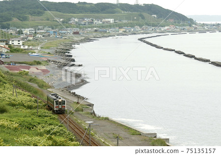 花崎線，花崎線，基哈54，沿海岸線延伸，以阿克西市為背景 75135157