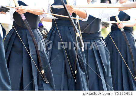 Fan archery tournament, Lake Chuzenji, Nikko, Tochigi 75135491