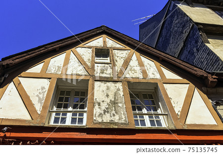 Vintage architecture of Old Town in Vitre, France Vintage architecture of Old Town in Vitre, France 75135745