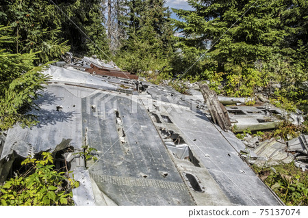 Crashed airplane, Slema hill, Low Tatras, Slovakia Crashed airplane, Slema hill, Low Tatras, Slovakia 75137074
