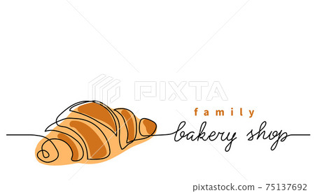 Bakery shop or store vector sign, banner,... - Stock Illustration  [75137692] - PIXTA