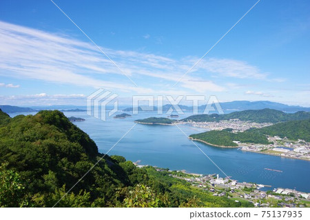 Takamatsu City, Kagawa Prefecture Looking towards Aji-cho and Shodoshima from Yashima Takamatsu City, Kagawa Prefecture Looking towards Aji-cho and Shodoshima from Yashima 75137935