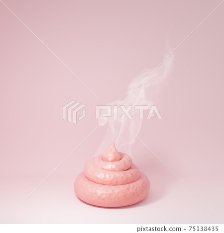 Pink poop of fairy or unicorn - Stock Illustration [75138435] - PIXTA
