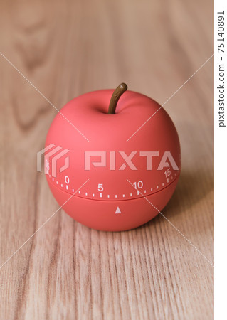 Kitchen timer shaped like a apple on kitchen Kitchen timer shaped like a apple on kitchen 75140891