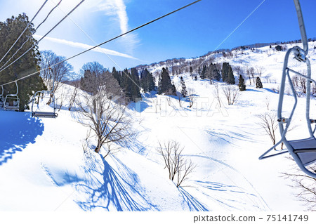 Ski resort [Charman Hiuchi ski resort] (Itoigawa City, Niigata Prefecture) 75141749