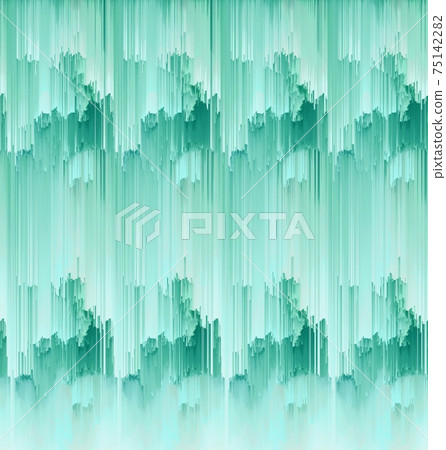Wavy and haphazard mixing of green shades of color on canvas. Concept of home decor and interior designing 75142282