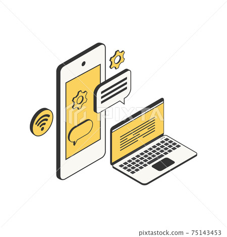 Wireless Computer Gadgets Composition 75143453