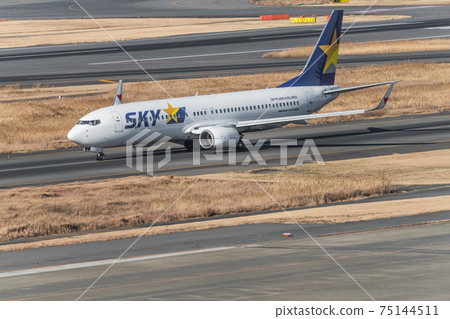 [羽田機場第一航站樓收稅期間的Skymark機] 75144511