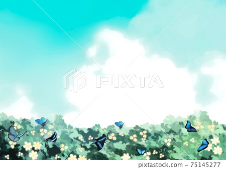 Fantastic memories of the blue sky landscape Fantastic memories of the blue sky landscape 75145277