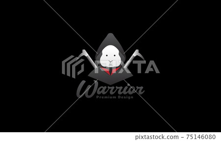rabbit ninja abstract vector illustration 75146080