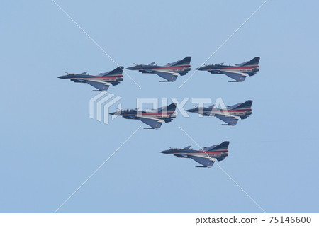Chinese Air Force J-10 August 1st Delta Formation Chinese Air Force J-10 August 1st Delta Formation 75146600