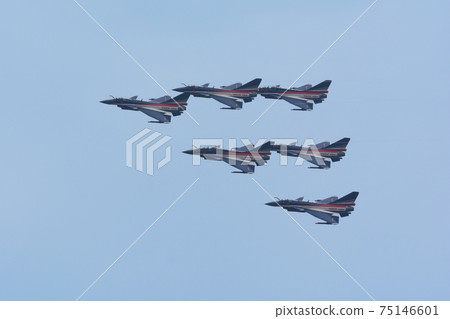 Chinese Air Force J-10 August 1st Delta Formation 75146601