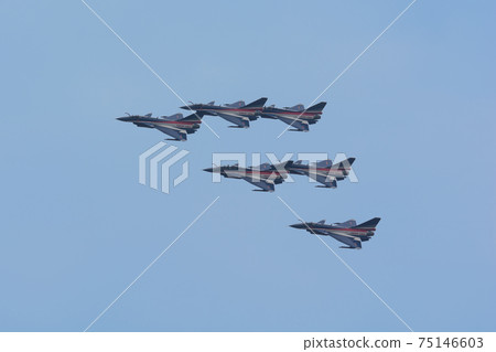 Chinese Air Force J-10 August 1st Delta Formation Chinese Air Force J-10 August 1st Delta Formation 75146603
