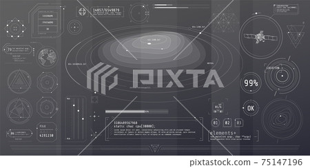 A set of thin elements on the topic of Topography. 75147196