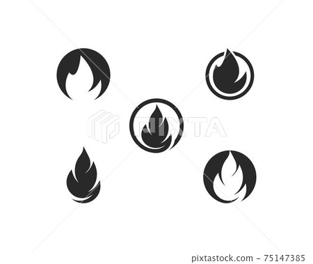 Fire flame Logo 75147385
