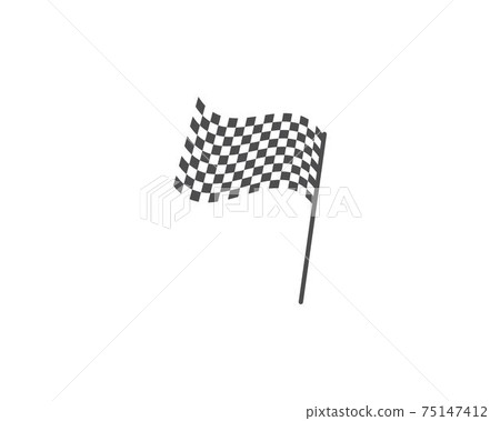 Race flag logo vector Race flag logo vector 75147412