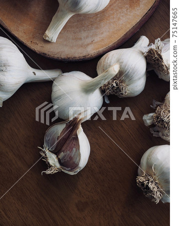 新鮮有機蔬菜大蒜、食品配料 75147665