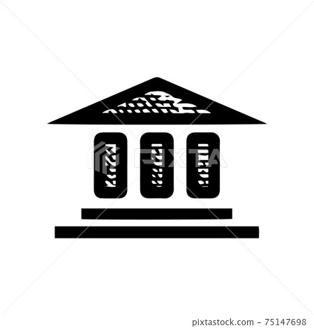 Hand Drawn capital building icon vector... - Stock Illustration ...