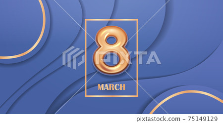 womens day 8 march holiday celebration banner flyer or greeting card with golden number eight womens day 8 march holiday celebration banner flyer or greeting card with golden number eight 75149129