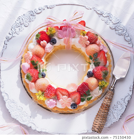 春季糖果可愛草莓花環蛋t 75150430