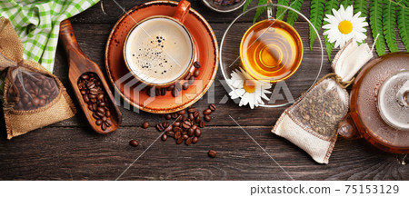 Herbal tea and espresso coffee 75153129