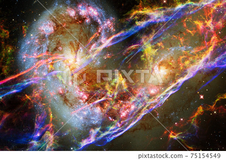 Awesome of endless cosmos. Elements of this image furnished by NASA Awesome of endless cosmos. Elements of this image furnished by NASA 75154549